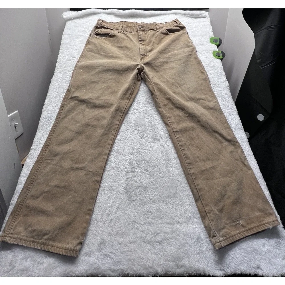 Dickies Carpenter Work Canvas Pants Brown 42x30 Vintage Skater Y2K. Work Pant‎